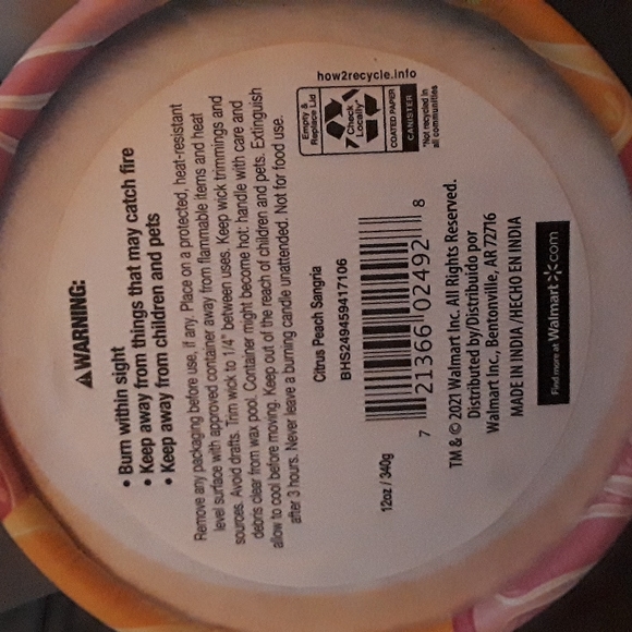 Citrus peach sangria candle - Picture 5 of 6